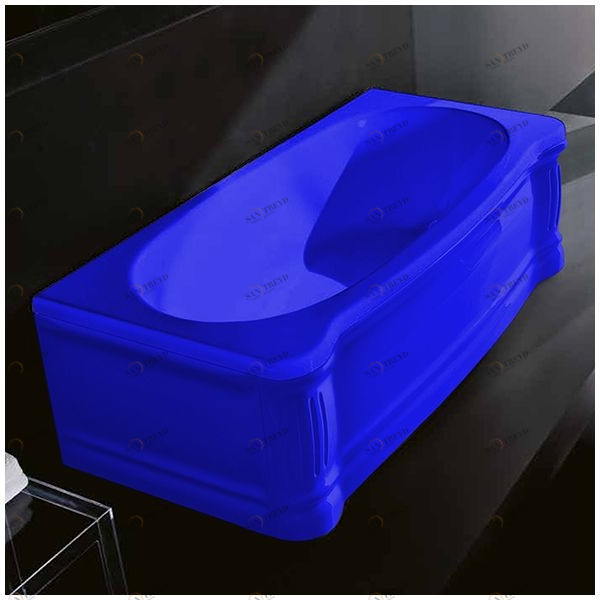 Ванна Gruppo treesse New Classic VTL-V6770-DX-SI синяя прямоугольная правая VTLV6770DXSI