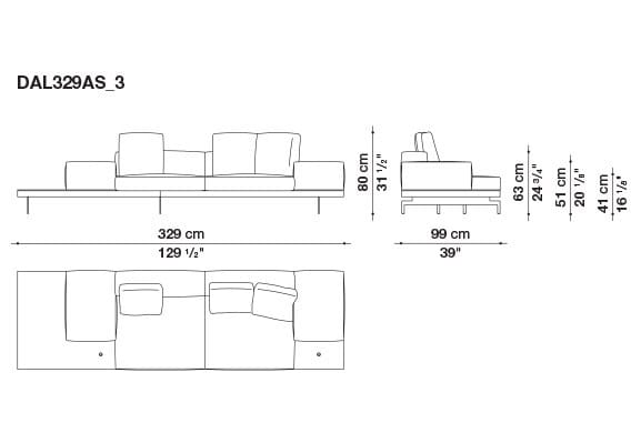 Кожаный диван B&B Italia док ARCH-00130675 - Вид №181