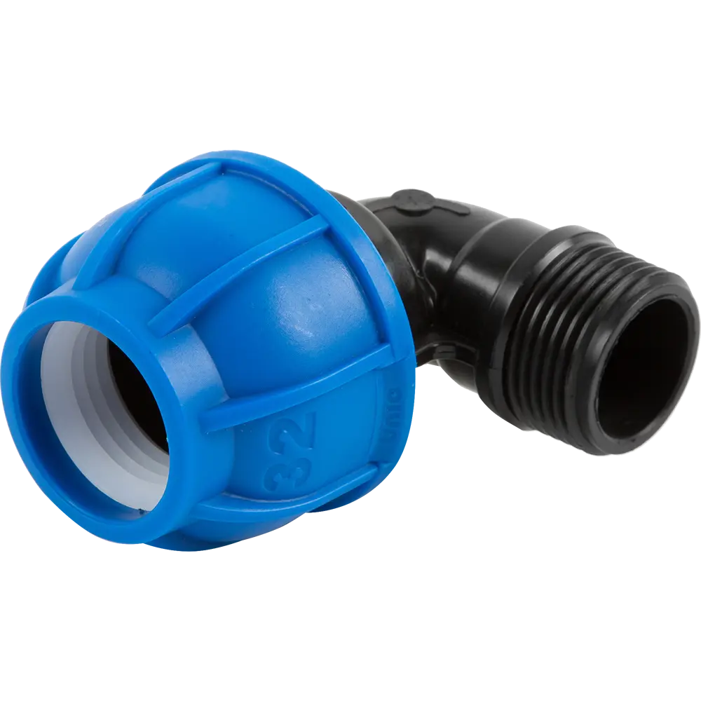 ПОЛИТЭК Отвод 90° для полиэтиленовых труб 1"x32 мм 13503723 STLM-0003242