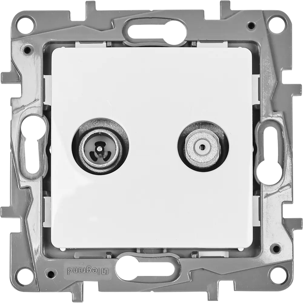 Спутниковая ТВ-розетка Legrand Etika двойная для эфирного и спутникового телевидения 17356257 STLM-0007966
