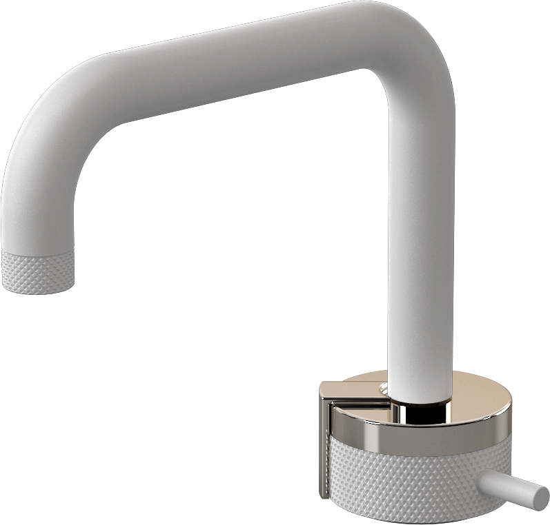 E-11500-R1PN-L2PN-WT Однорычажный прогрессивный смеситель для раковины - излив 15,3см GRAFF MOD+