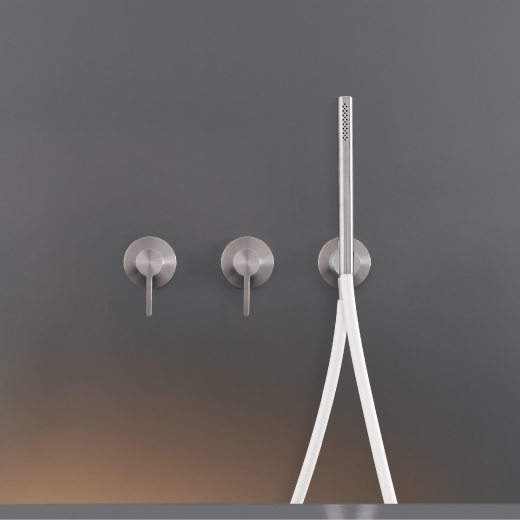 Настенный 2 смесители, установленные для ванной / душем с цилиндрическая ручного душа диаметром 18 м т < / р> INV57 CEADESIGN  - Вид №1