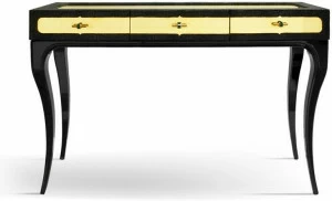 KOKET Прямоугольная кожаная консоль с ящиками Exotica