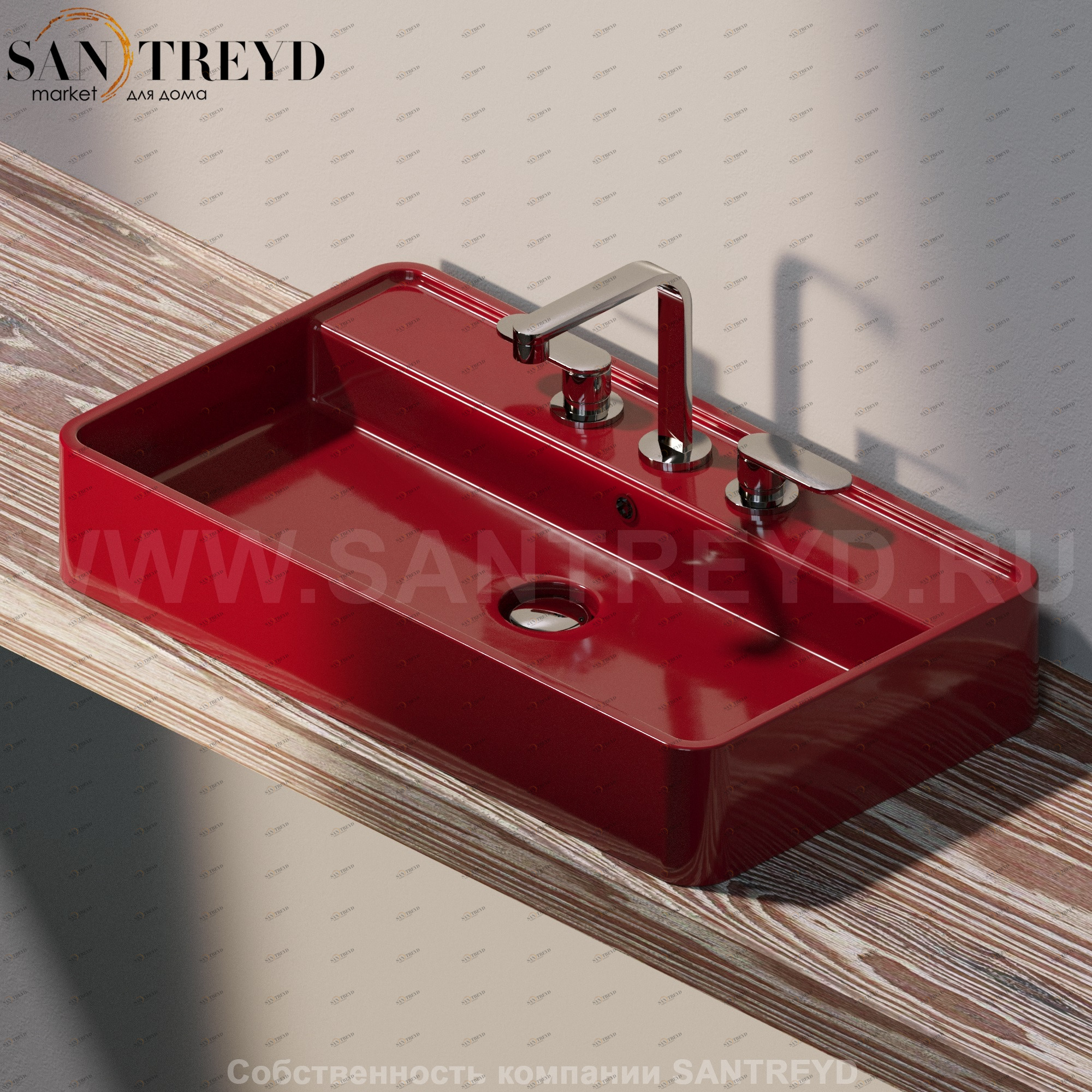 MW75PR3011 Накладная раковина на столешницу  прямоугольная Ceramica Flaminia Miniwash