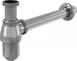Сифон для умывальника DN32 с накидной гайкой 5/4", металл