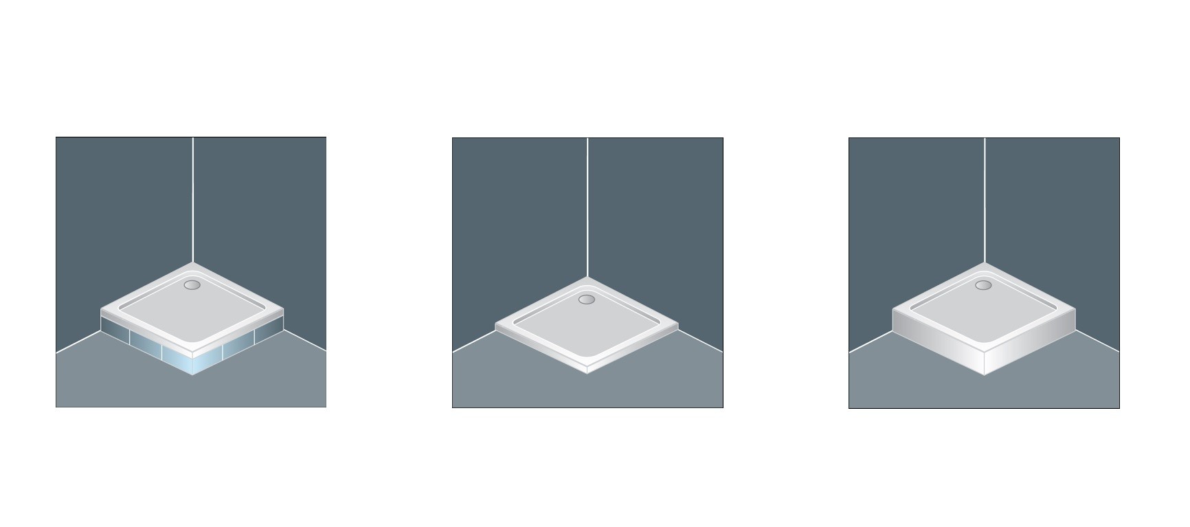 Поддон для душа акриловый Kolpa-San Evelin tray q 00543  Словения  - Вид №2