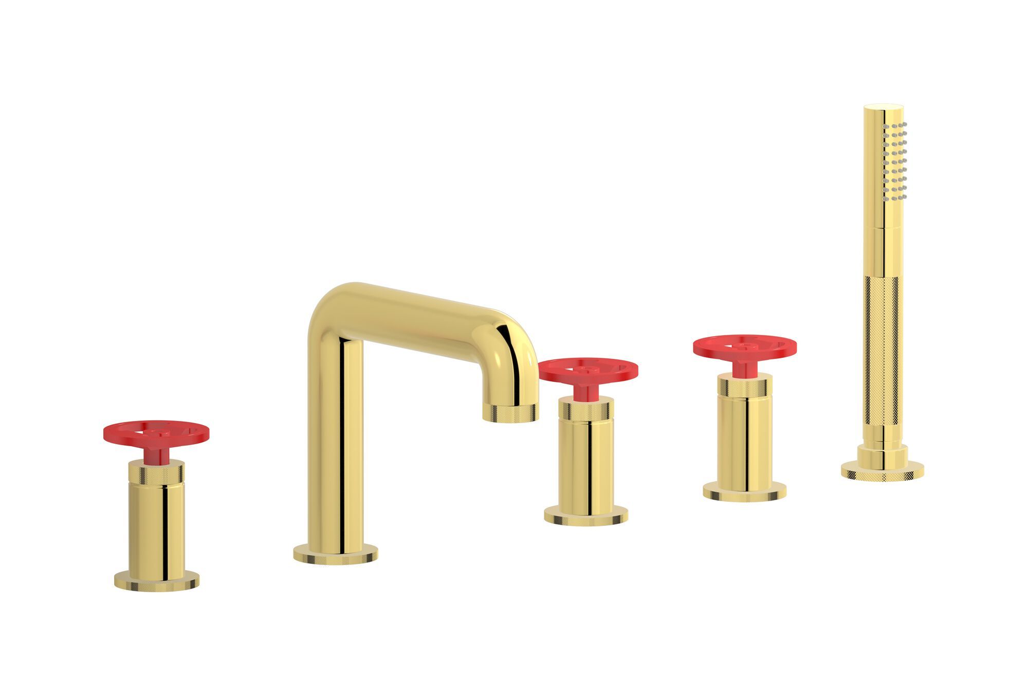 Смеситель для ванны с 5 отверстиями и ручным душем IB Bold ARCH-00114944 - Вид №15