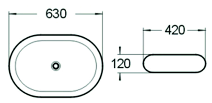 Раковина чаша SL-1035 SANTILINE  - Вид №1