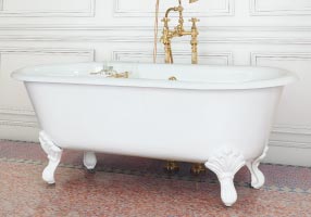 Gentry Home Bexley Cast iron bathtubs with feet Ral 9010 GH102328  - Вид №1