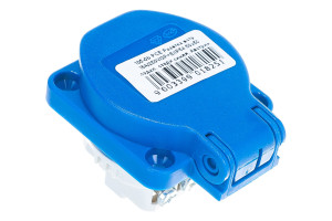 16040326 Встраиваемая розетка 16А 220V 2P+E IP54 50x50 подключение сзади, синяя 105-0b PCE