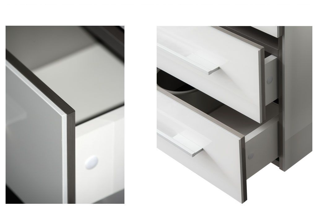 Тумба под раковину Aquanet Верона 100 белый (подвесная 2 ящика) sun-id-275331 - Вид №1