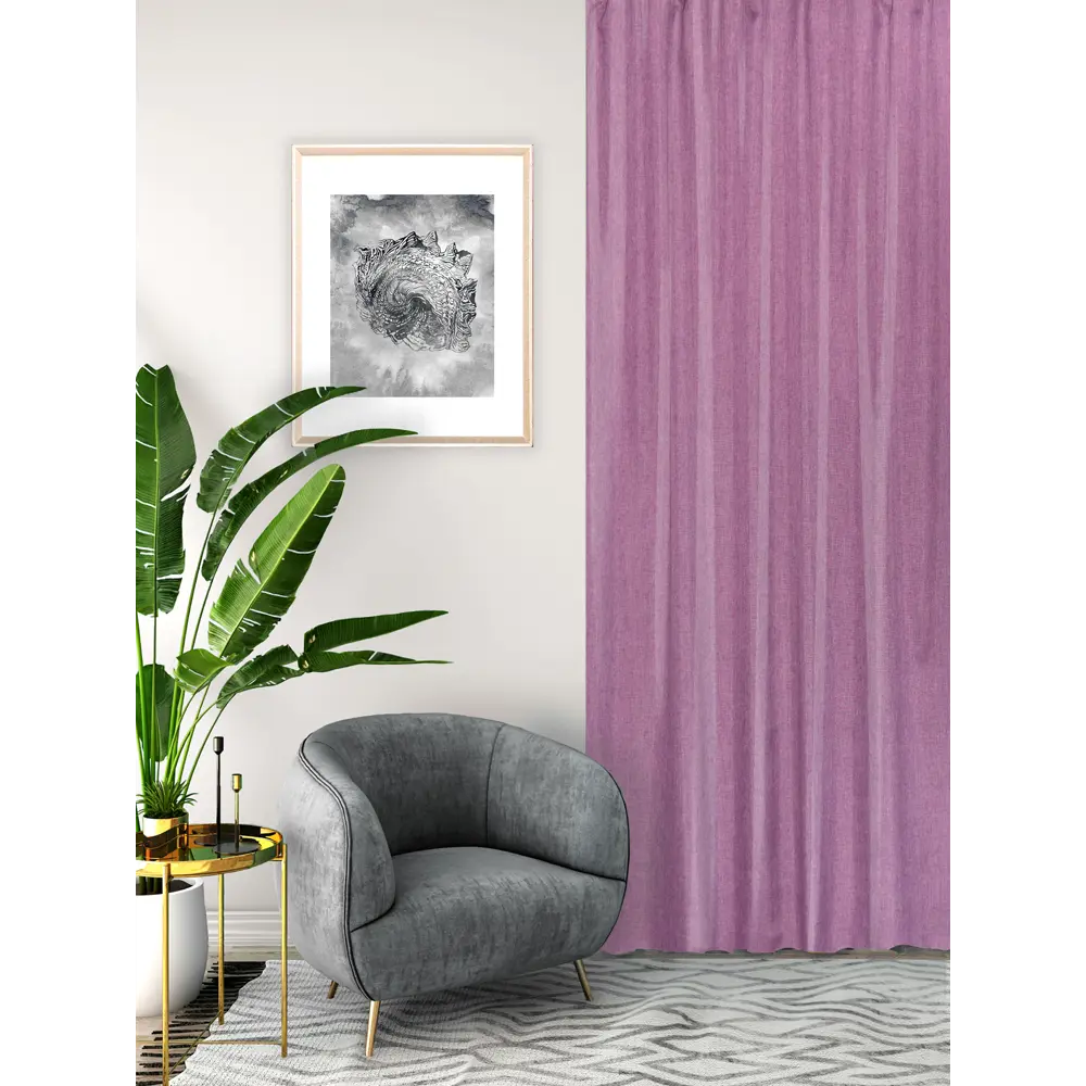 Штора на ленте Seasons Looks 140х260 см Violet цвет фиолетовый STLM-2042538 - Вид №4