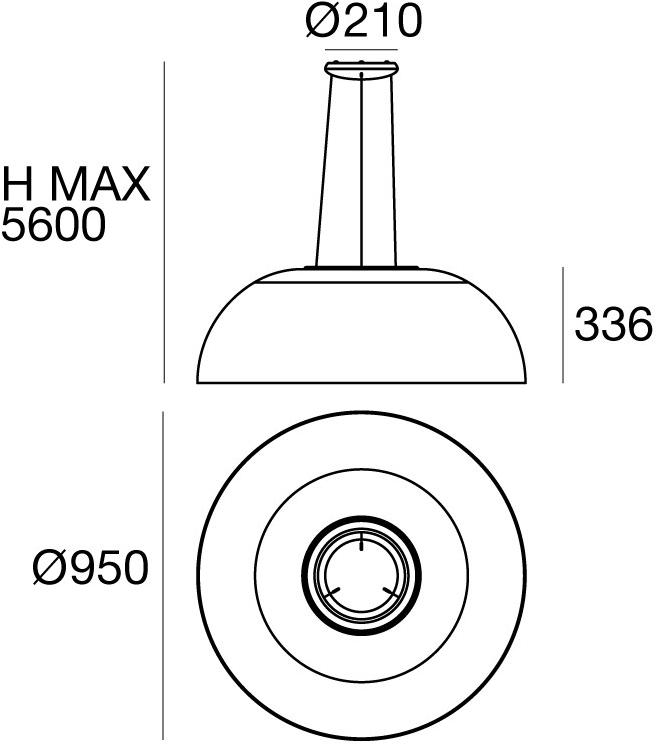 Stilnovo Led подвесной светильник в pmma Demì sun-id-1396118 - Вид №3