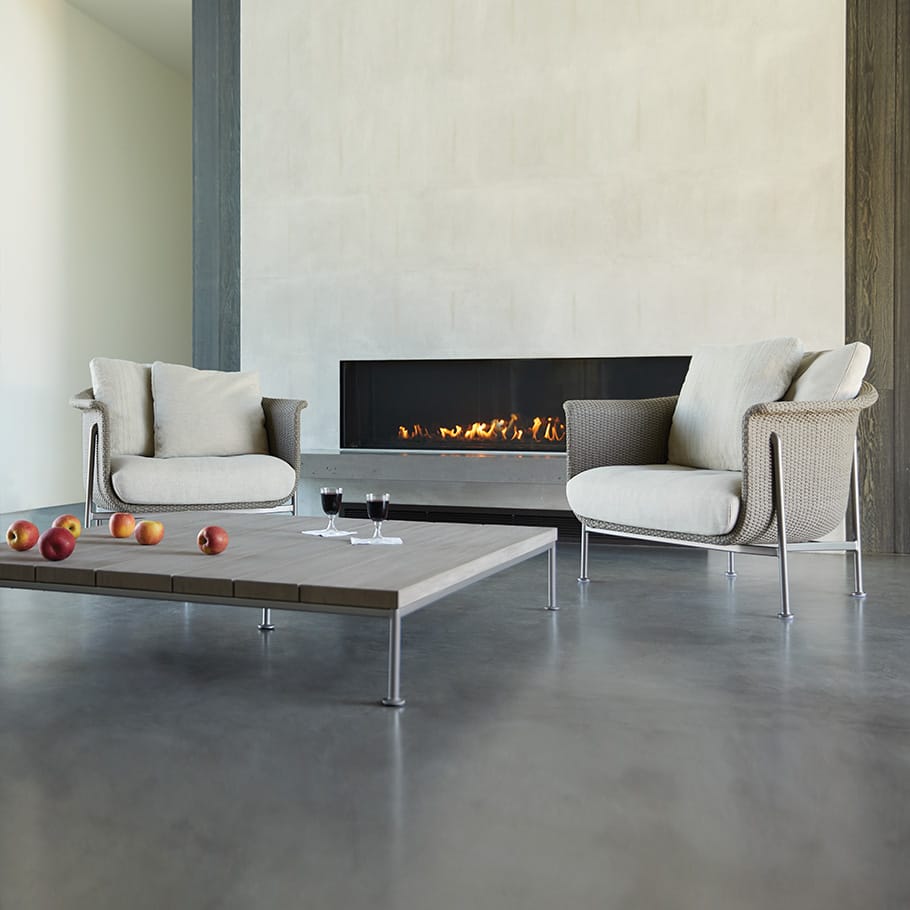 Квадратный журнальный столик / подставка для ног JANUS et Cie ARCH-00122737 - Вид №2