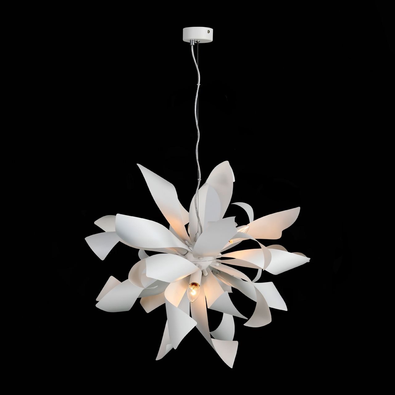 Дизайнерская подвесная люстра ST Luce Spiraglio SL453.503.06 белая ST LUCE ДИЗАЙНЕРСКИЕ 108706 Белый  - Вид №2