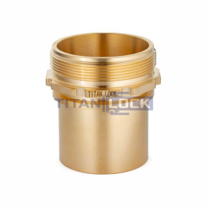 Штуцер с наруж. резьб. под рукав, глад.хвост., латунь, DN50 (2"), TLSM50BR-SE TITAN LOCK