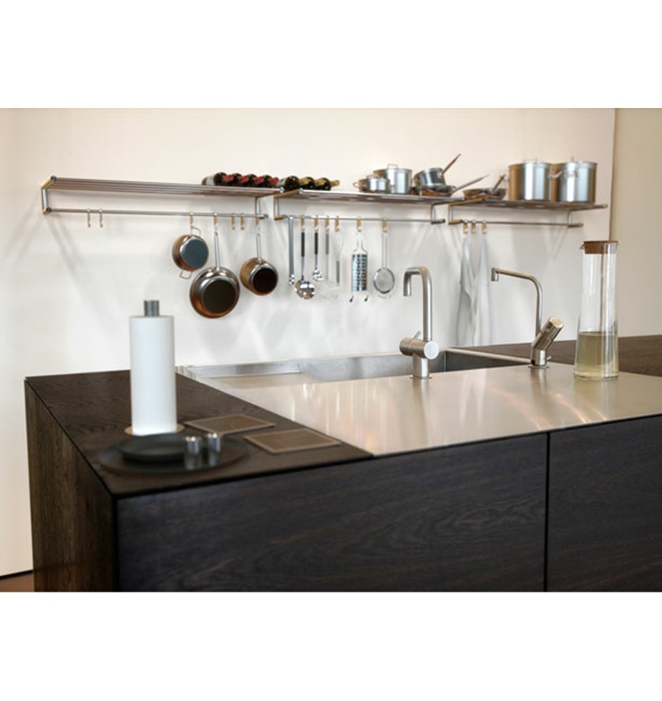 FROST Крючки на рейку » 4 шт. почищенный Нержавеющая сталь Матовый N1907  - Вид №5