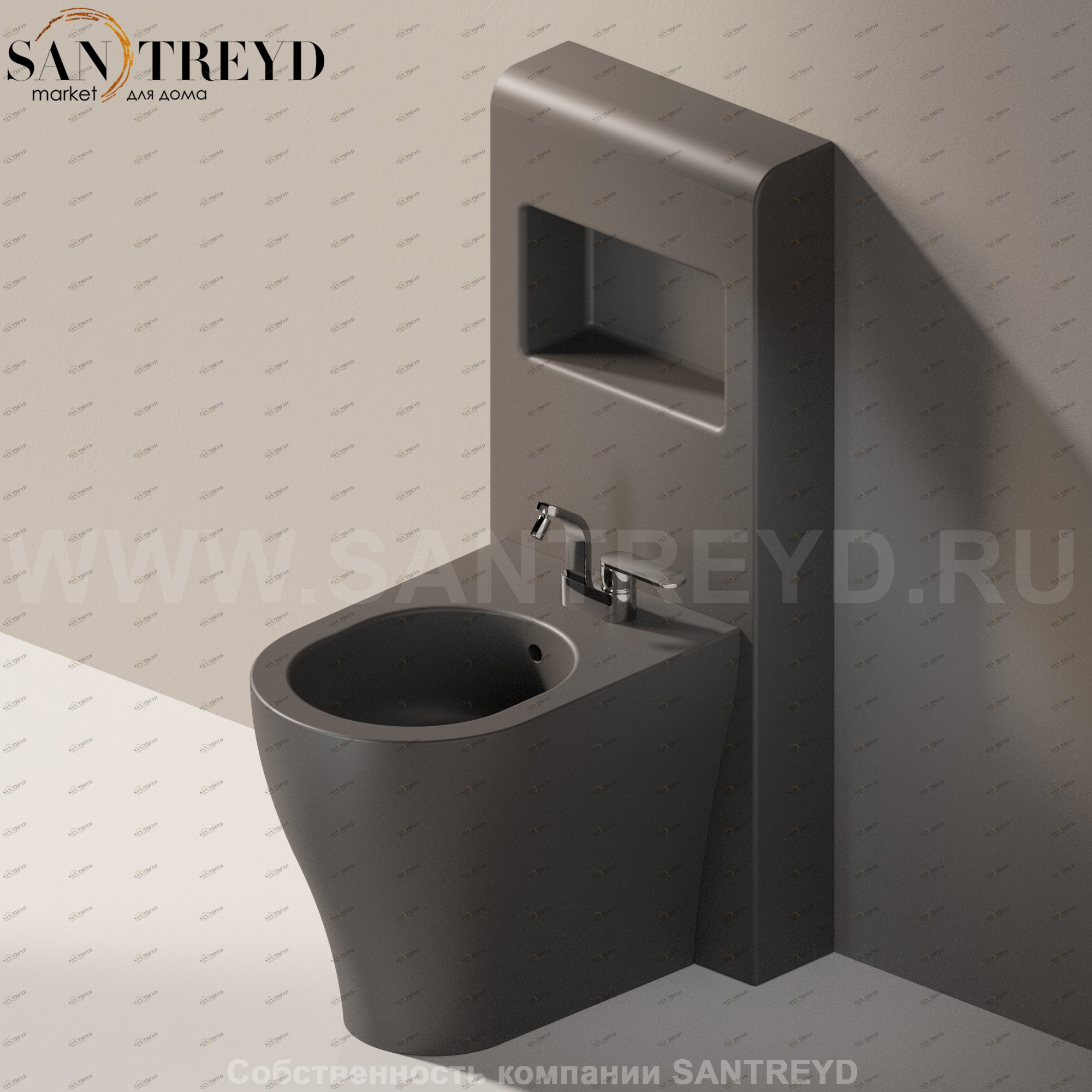 TR407006 Биде напольное Niagara Ceramica Flaminia