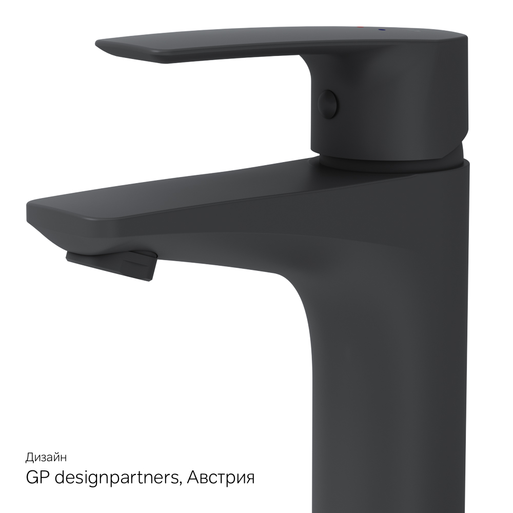 F90A02122 смеситель для умывальника излива 99 мм черный шт. AM.PM Gem - Вид №8