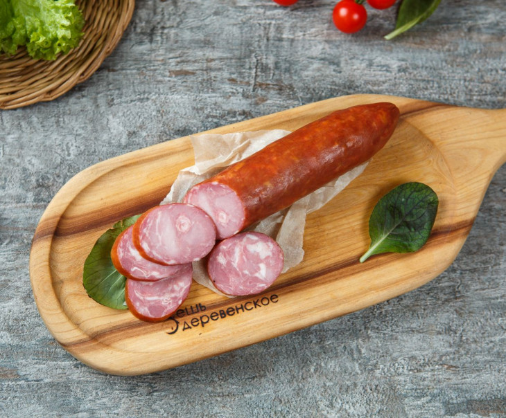 7364 Колбаса "Балетос" с белыми грибами п/к Вкусляндия 