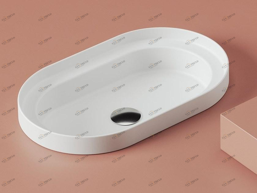 Tfl033 Встроенная раковина под столешницу овальная ArtCeram Fuori scala