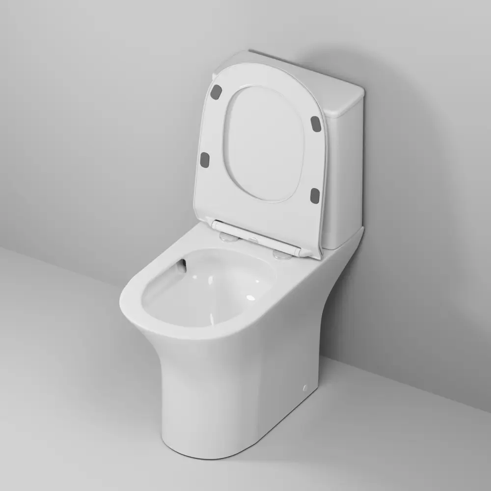 Унитаз-компакт Cezar безободковый сиденье с микролифтом двойной смыв цвет Santreyd GR STLM-2195765 - Вид №4