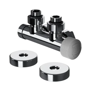 Узел нижнего подключения термостатический угловой Royal Thermo Design Pro 1/2" латунь цвет хром