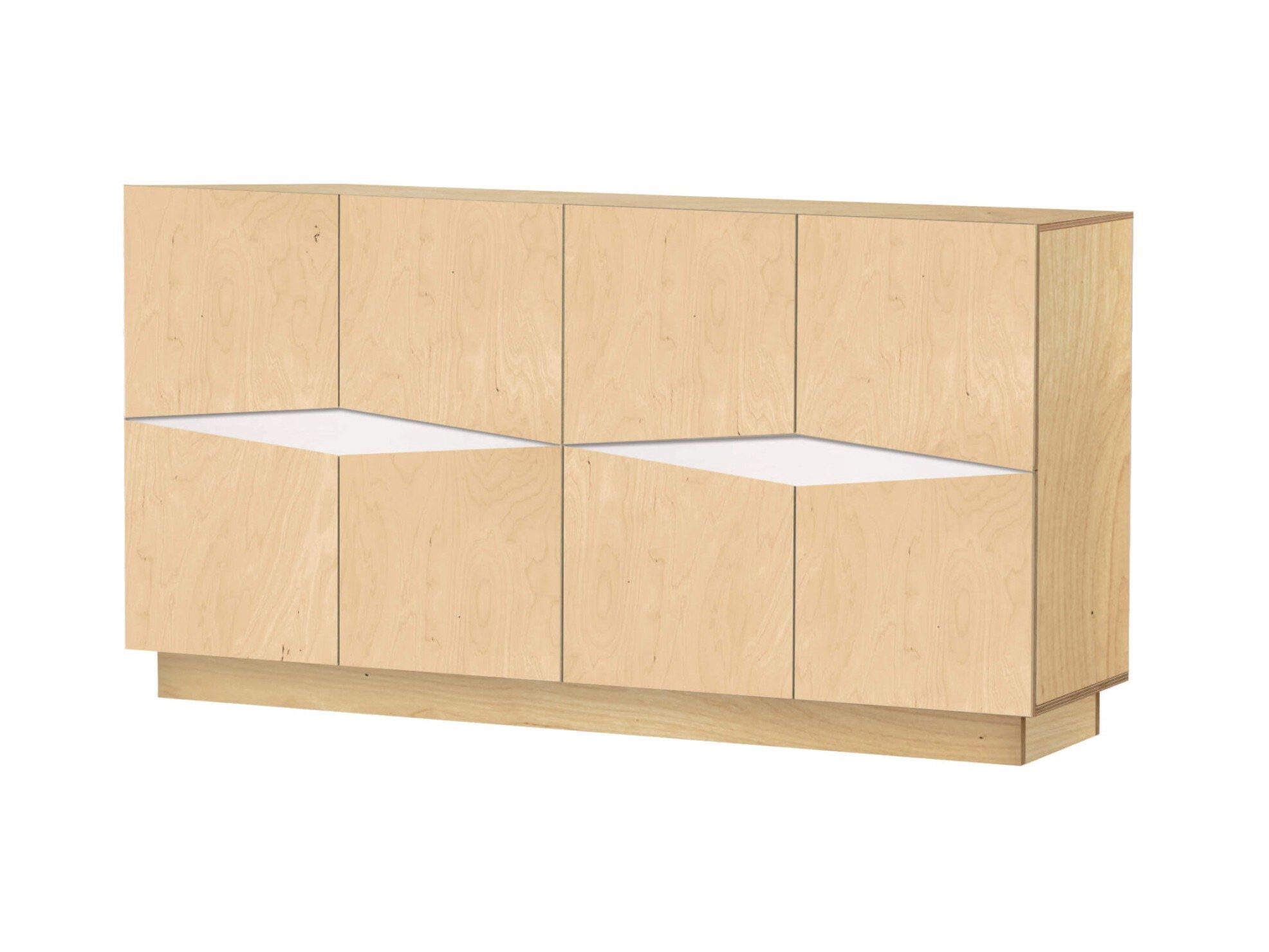 Березовый шкаф с распашными дверями Radis LOXI ARCH-00046870 - Вид №1