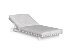 Садовая кровать с откидной спинкой из ткани