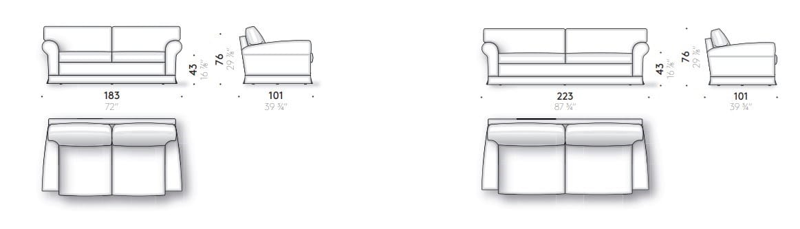 Съемный диван из ткани DE PADOVA Regent's ' 16 ARCH-00112503 - Вид №2