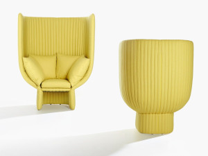 Кресло с высокой спинкой