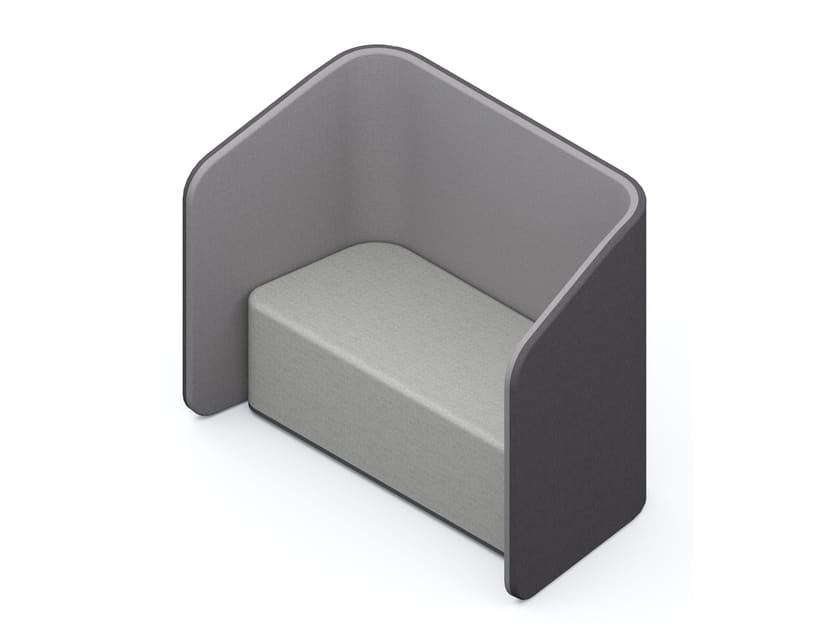 Акустический офисный остров с двойным сиденьем FURNIKO Luma ARCH-00106189