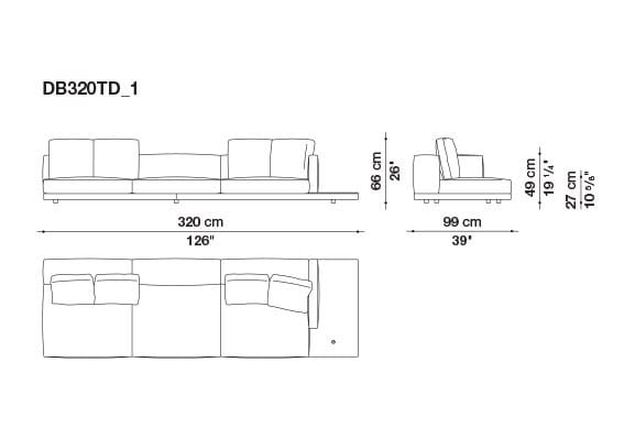 Кожаный диван B&B Italia док ARCH-00106863 - Вид №95