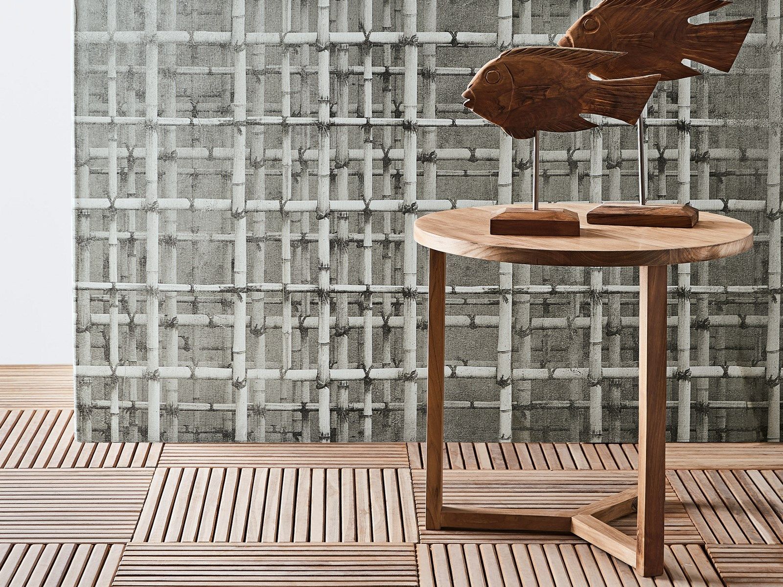 Деревянный круглый садовый журнальный столик Il Giardino di Legno Remix ARCH-00052477 - Вид №4