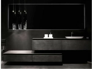 RIFRA Тумба под умывальник из черного бетона K.fly