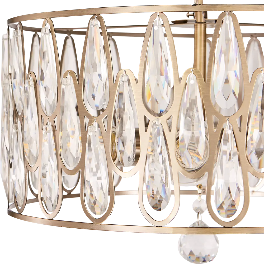 Люстра потолочная Семь огней Илана 6 ламп 18 м² цвет бронза STLM-2207248 - Вид №5