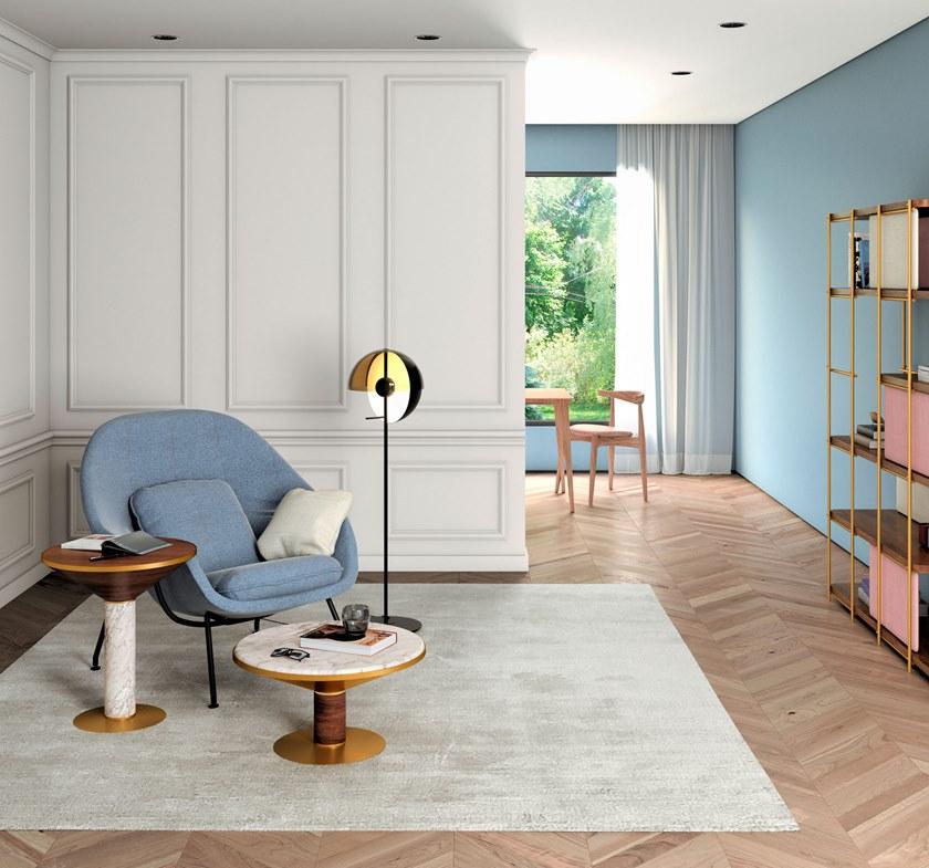 Momocca Низкий стол с деревянным основанием и мраморной столешницей Emma sun-id-1452926 - Вид №3