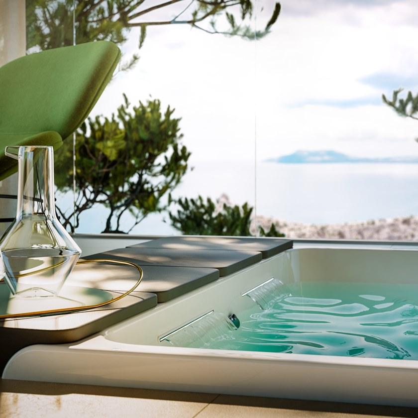 Glass1989 3-х местный мини-бассейн с гидромассажем Home & spa rituals sun-id-1483168 - Вид №3