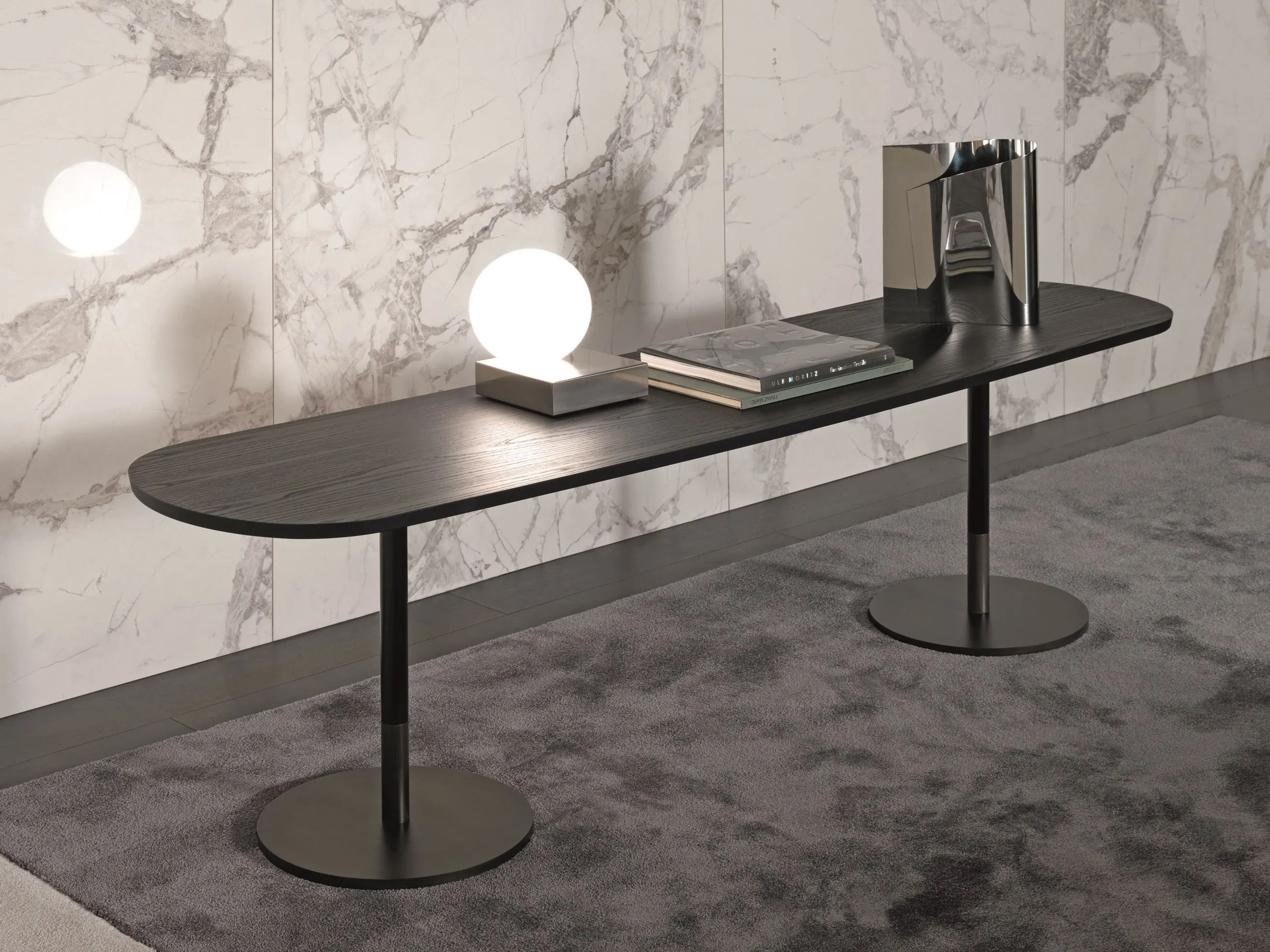 Деревянная овальная консоль MisuraEmme STILETTO ARCH-00052481 - Вид №2