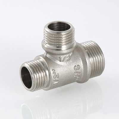 VTr.131.RN.050404 Фитинг резьбовой – тройник переходной c наружной резьбой Valtec 3/4" х 1/2" х 1/2"  - Вид №3