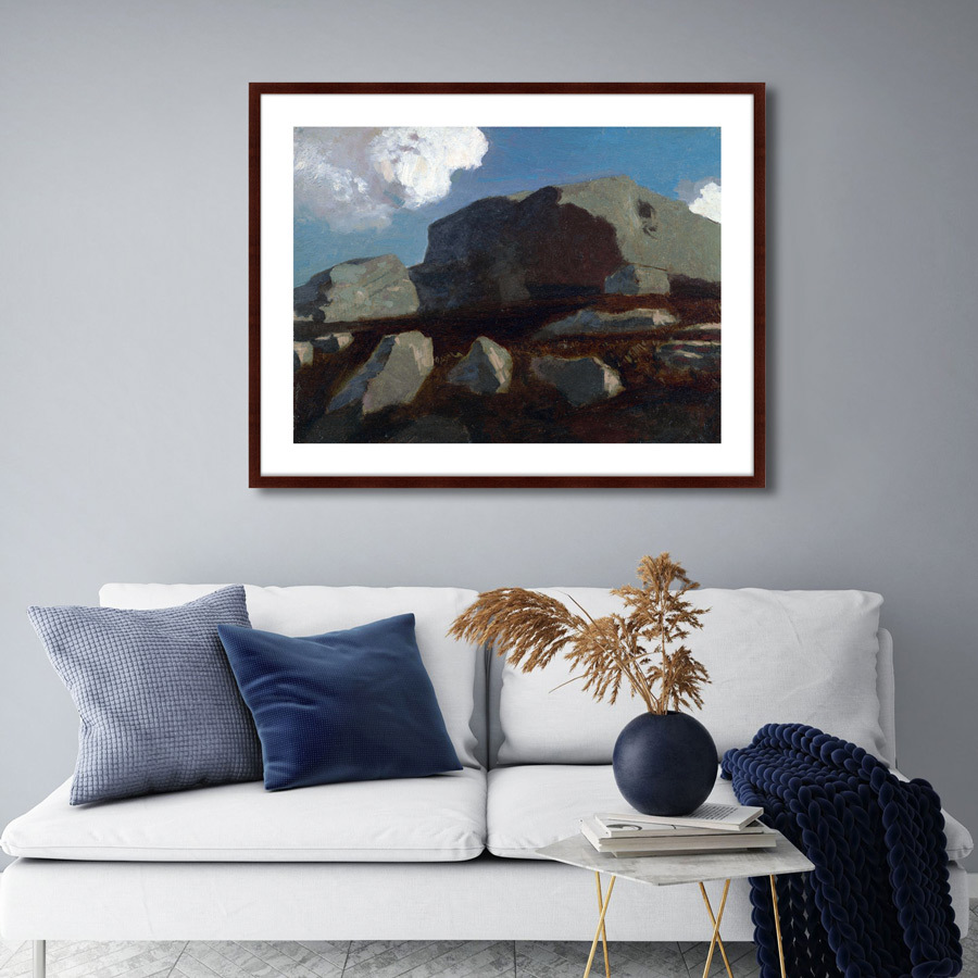 Картина: Landscape with Rocks, near Royan, 1875г. КАРТИНЫ В КВАРТИРУ  264114 Разноцветный  - Вид №2
