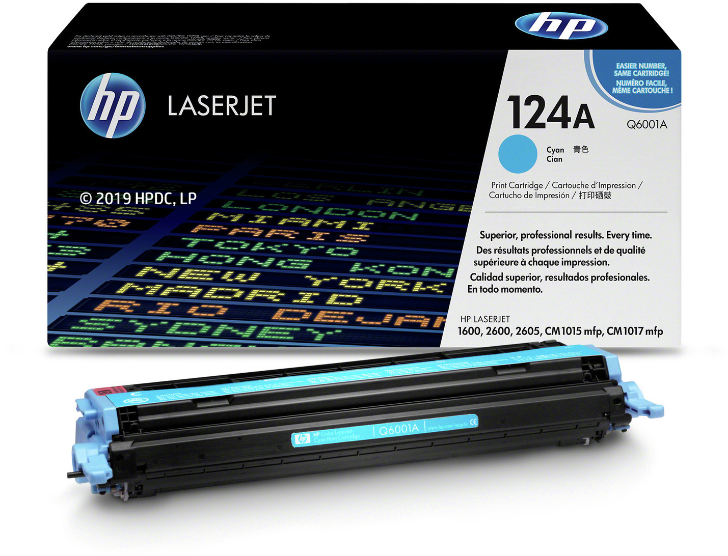 Q6001A color laserjet cyan print cartridge HP Santreyd  - Вид №1