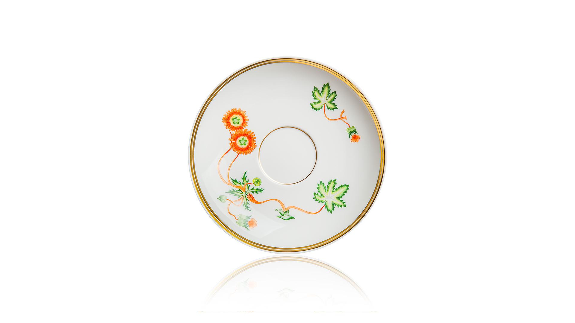 10616799 Meissen Тет-а-тет 2/8 "Форма И" (цветочный орнамент,Э.П.Бёрнер) Фарфор  - Вид №5