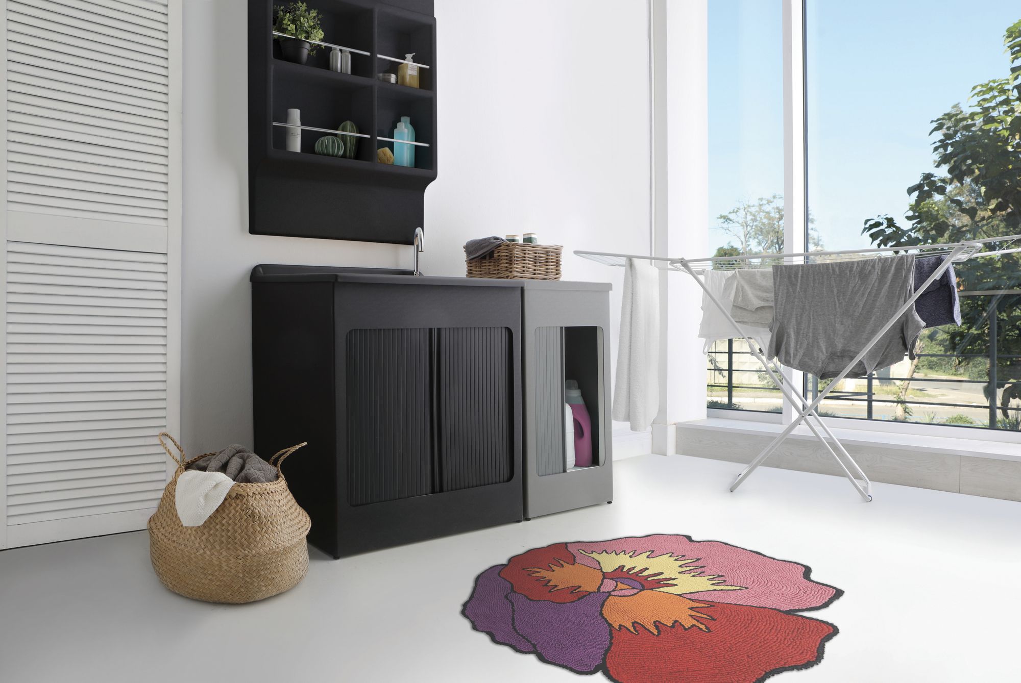 Шкаф для белья из АБС-пластика с дверцами на открытом воздухе COLAVENE Лавакрил ARCH-00015149