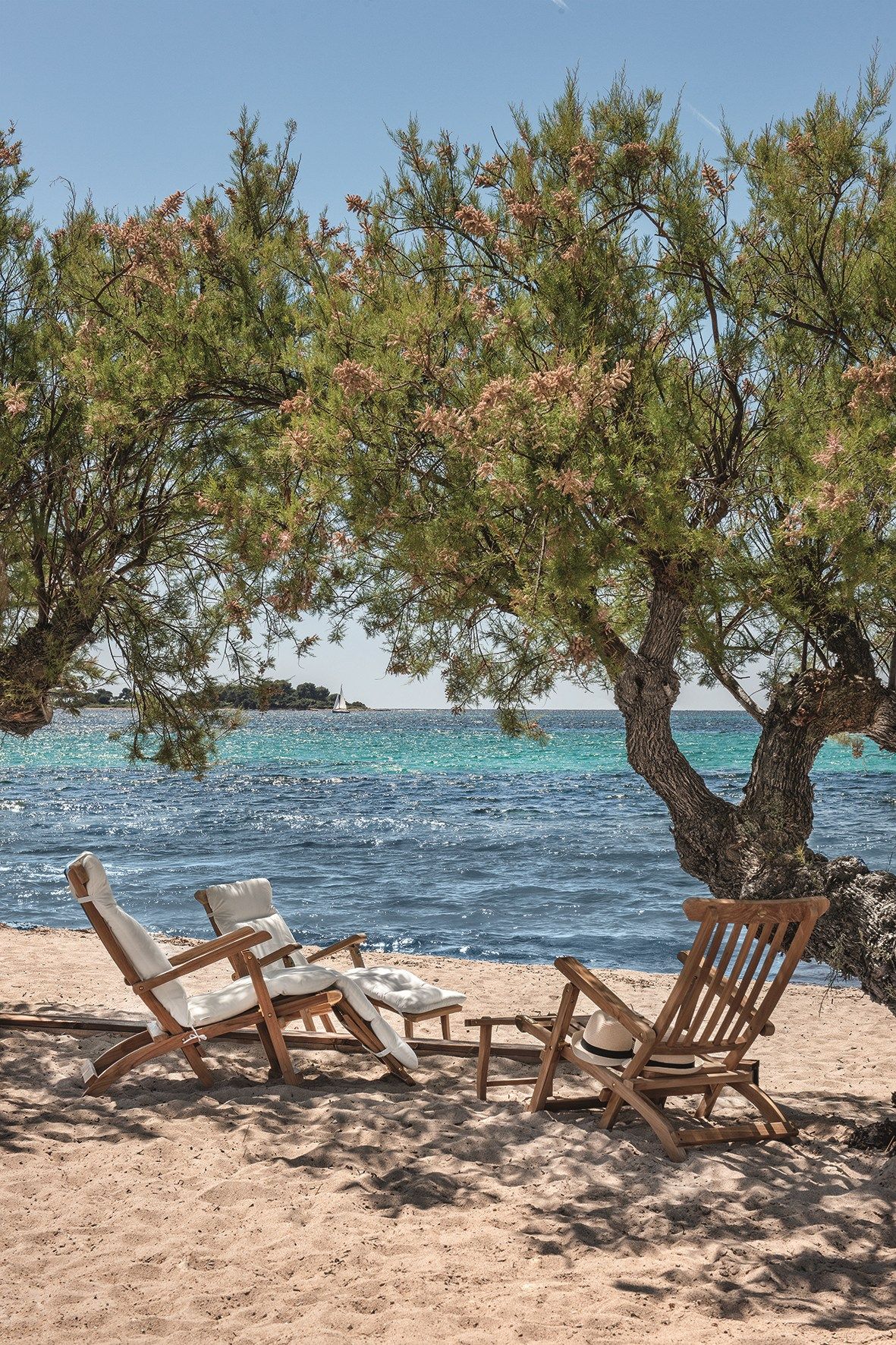 Складной шезлонг с подставкой для ног Ethimo круиз ARCH-00080775 - Вид №1