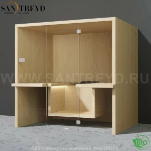 Effegibi AIR BI90600001 Био-сауна. Установка: к стене. Мощность: 6 кВт макс. Размеры: длина 217 см, ширина 162 см. Отделка: осина натуральная.