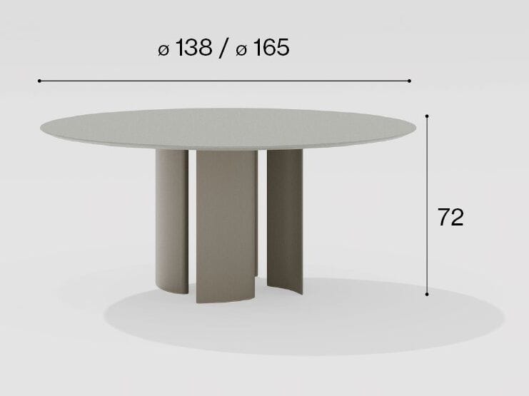 Алюминиевый круглый садовый стол FAST Naca ARCH-00152799 - Вид №8