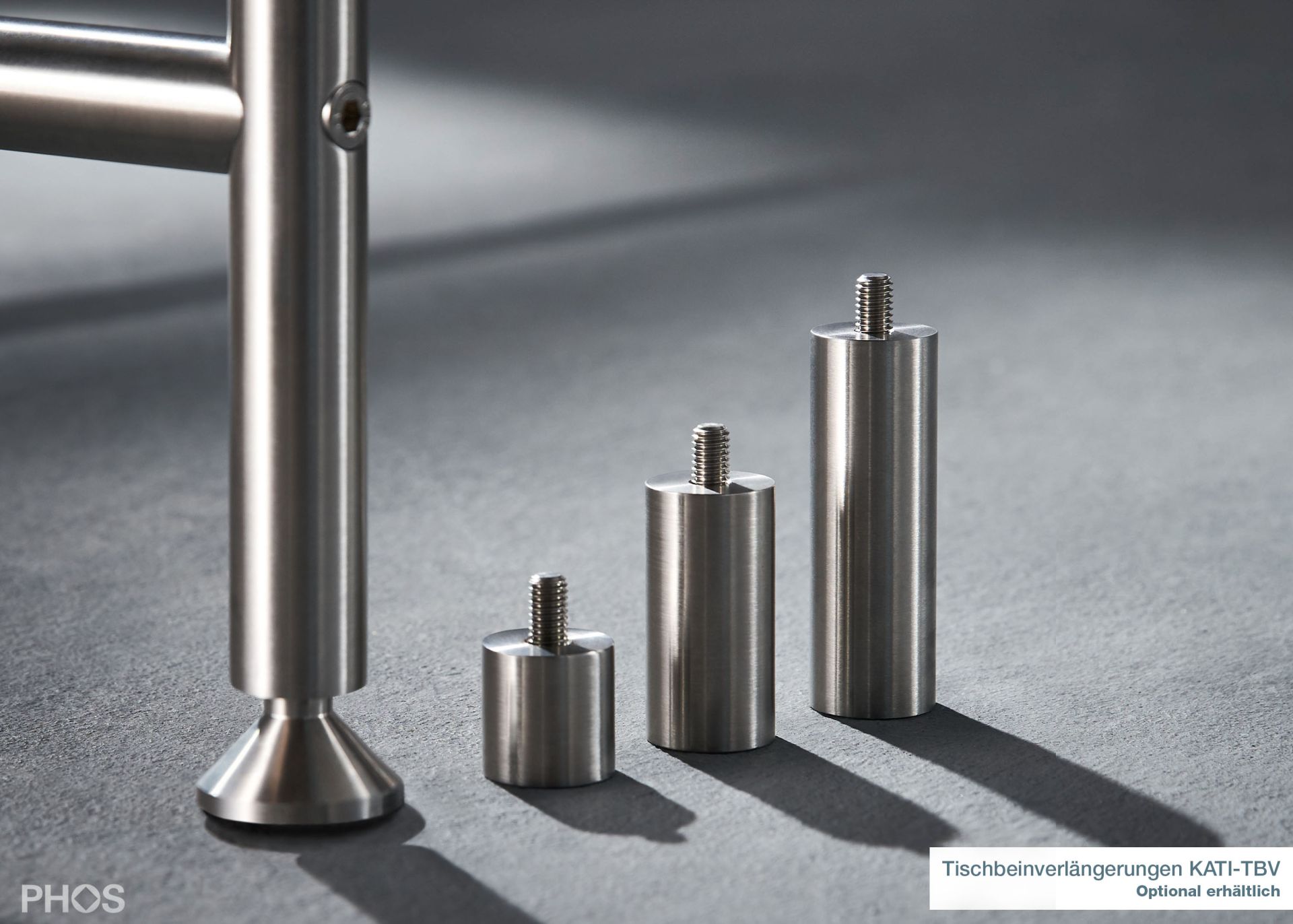 KATI-E1-200x90-MS Стол Карлсруэ - обеденный стол - черный - 200 х 90 х 75 см. PHOS  - Вид №4