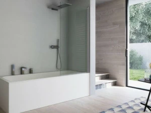 DISENIA Стеклянная перегородка для ванны Omega