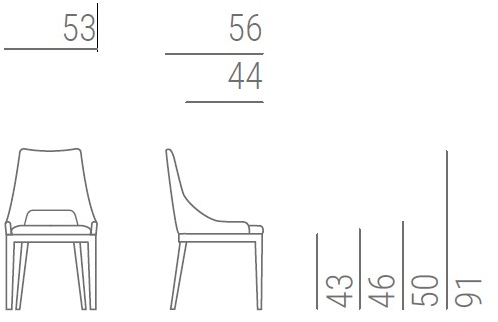 Marelli Стул из ткани Grace 9gr101 - Вид №3